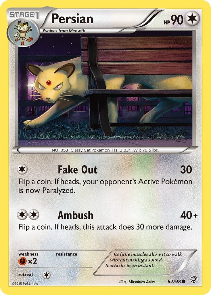 Image for Persian (62/98) [XY - Ancient Origins] - Pokemon