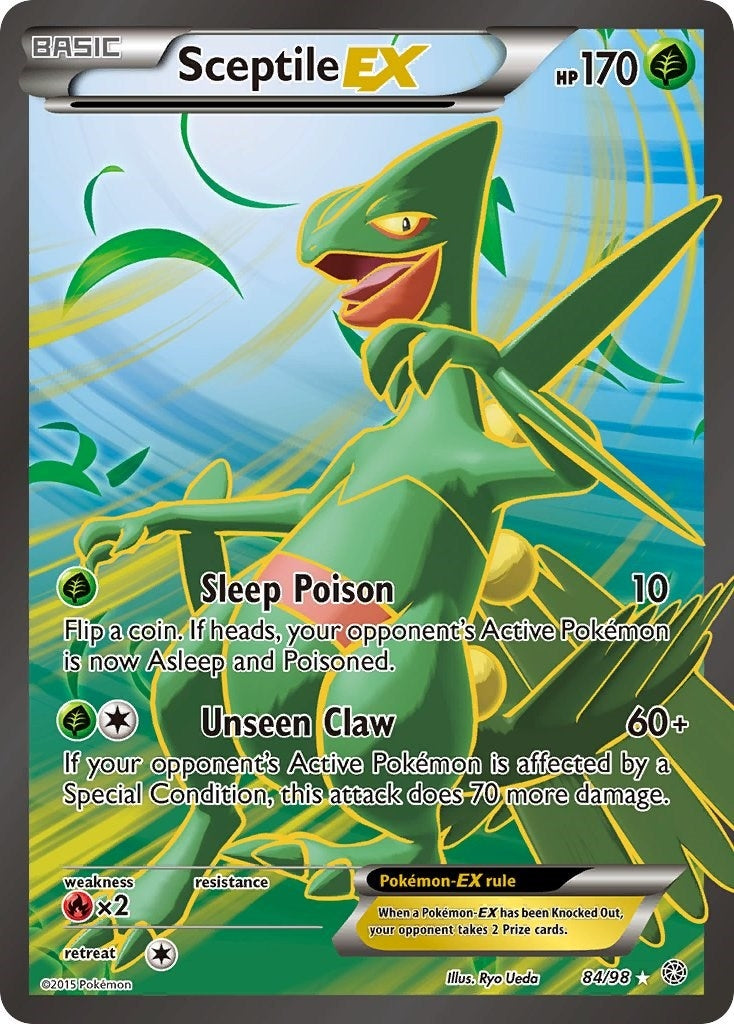 Image for Sceptile EX (84 Full Art) (84/98) [XY - Ancient Origins] - Pokemon