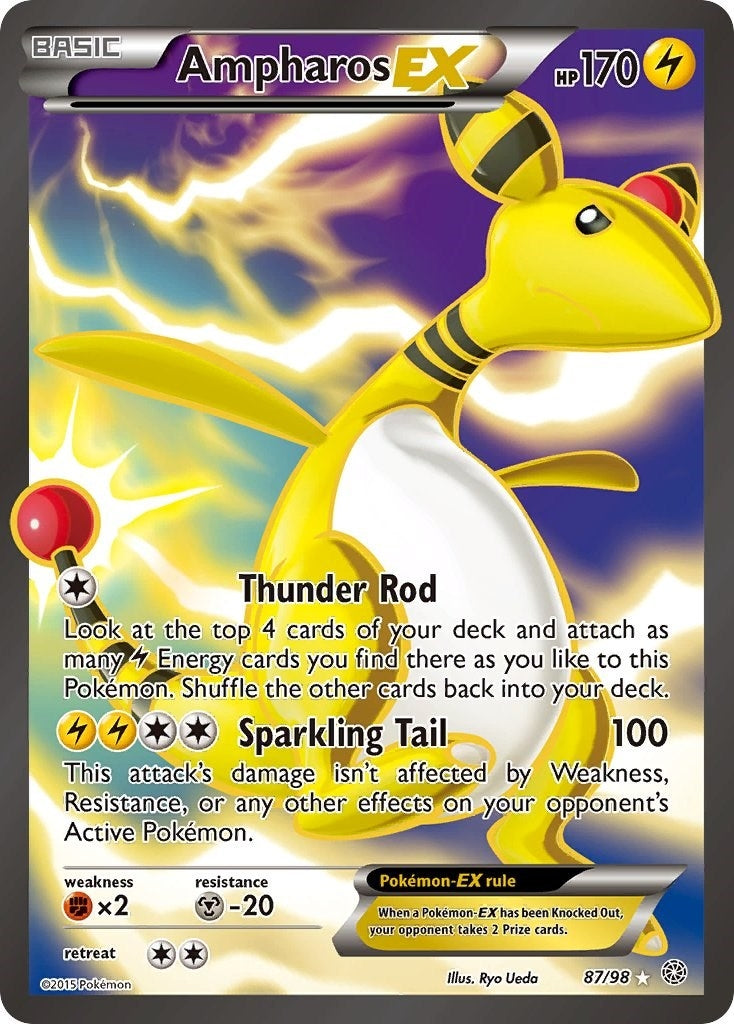 Image for Ampharos EX (87 Full Art) (87/98) [XY - Ancient Origins] - Pokemon