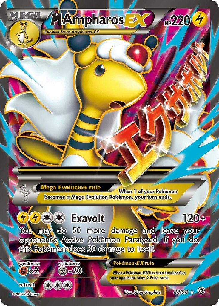 Image for M Ampharos EX (88 Full Art) (88/98) [XY - Ancient Origins] - Pokemon