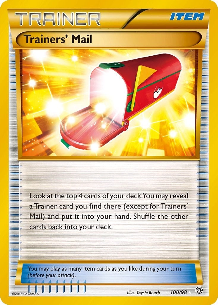 Image for Trainers' Mail (Secret) (100/98) [XY - Ancient Origins] - Pokemon