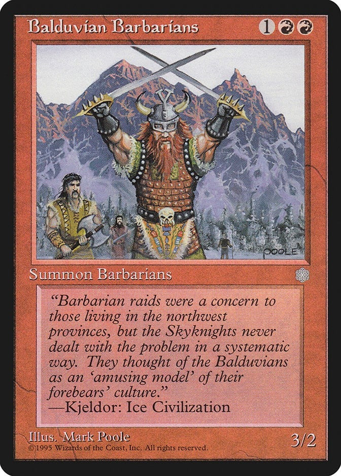 Image for Balduvian Barbarians [Ice Age] - Magic: The Gathering
