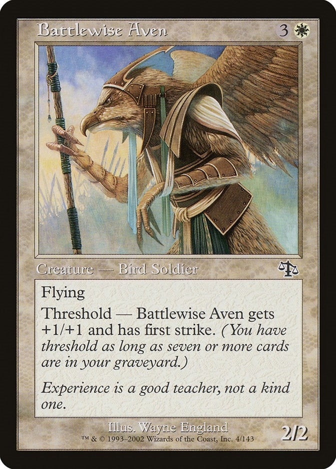 Image for Battlewise Aven (4) [Judgment] - Magic: The Gathering