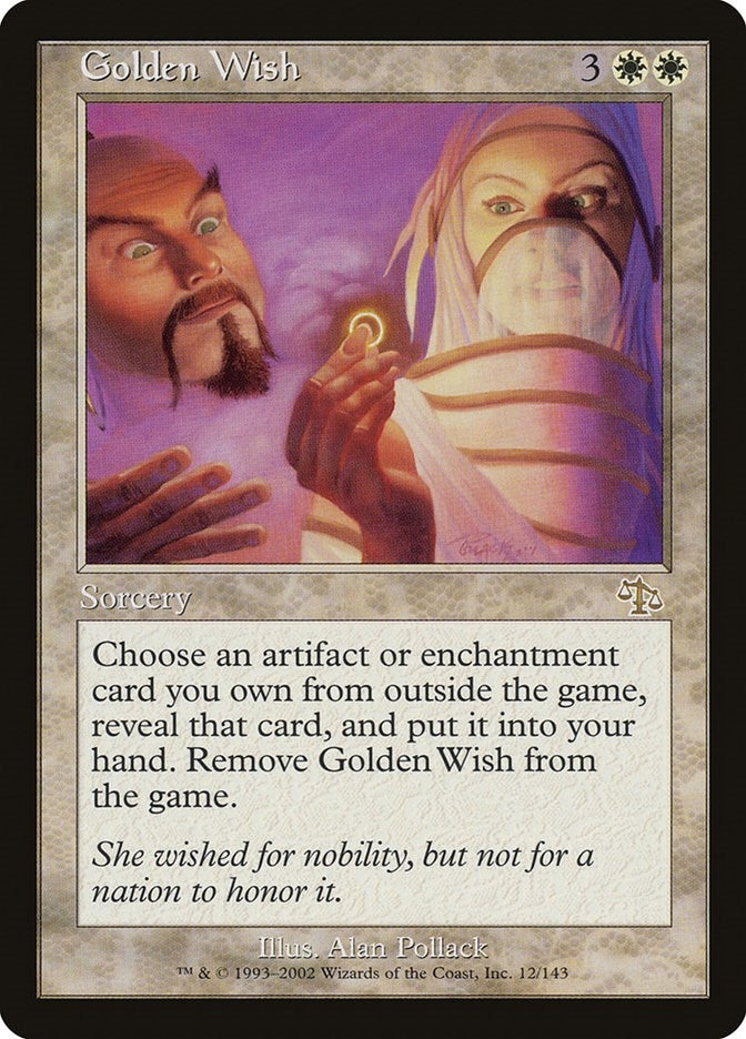 Image for Golden Wish (12) [Judgment] - Magic: The Gathering