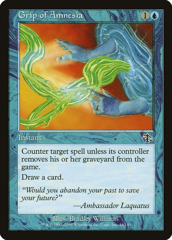 Image for Grip of Amnesia (41) [Judgment] - Magic: The Gathering