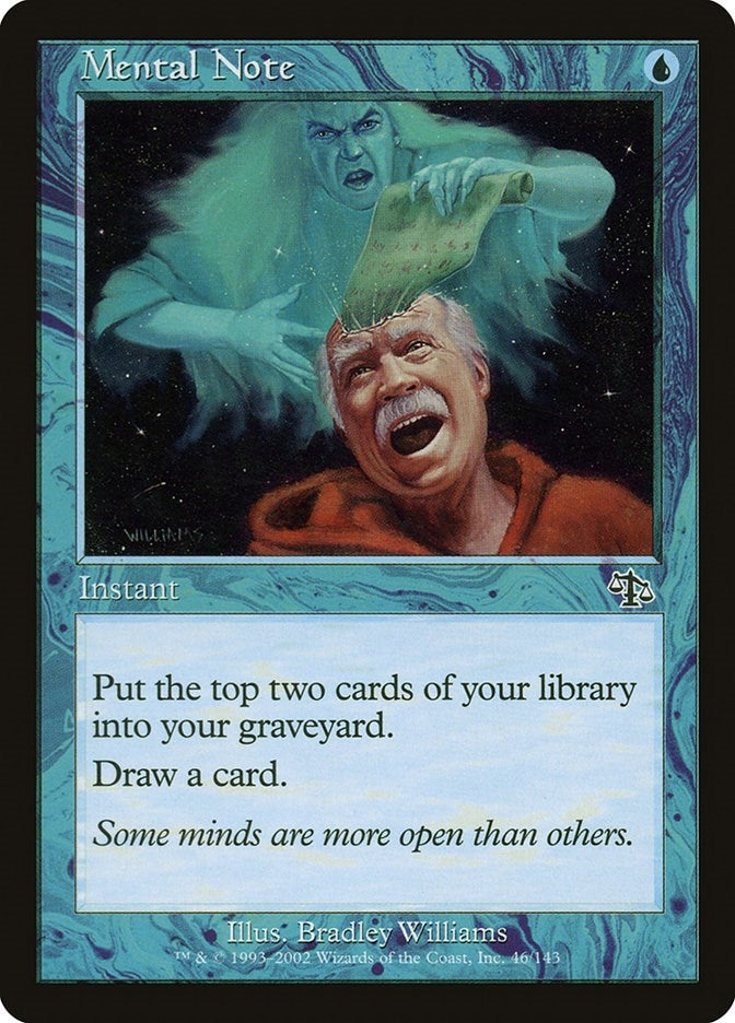 Image for Mental Note (46) [Judgment] - Magic: The Gathering