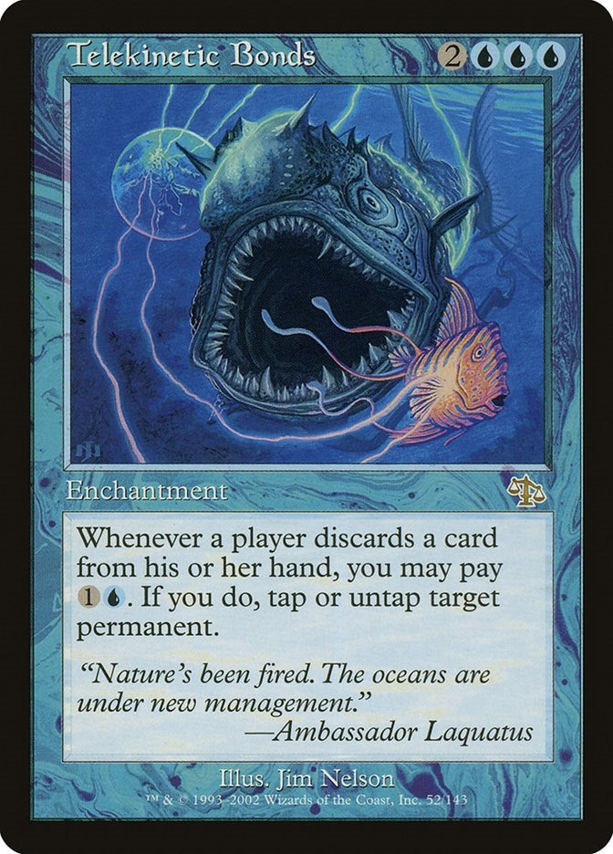 Image for Telekinetic Bonds (52) [Judgment] - Magic: The Gathering