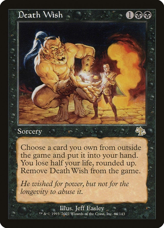 Image for Death Wish (64) [Judgment] - Magic: The Gathering