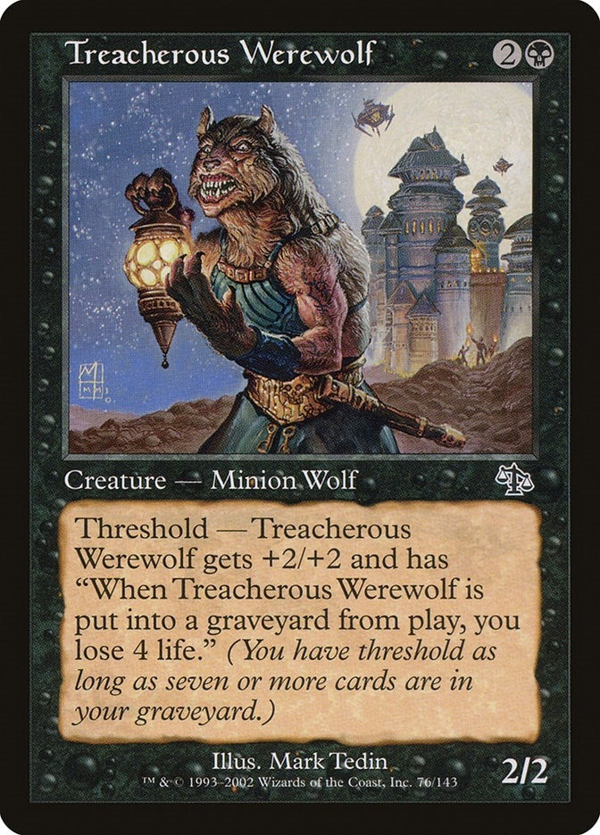 Image for Treacherous Werewolf (76) [Judgment] - Magic: The Gathering