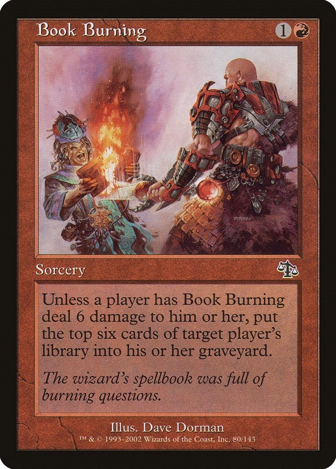 Image for Book Burning (80) [Judgment] - Magic: The Gathering
