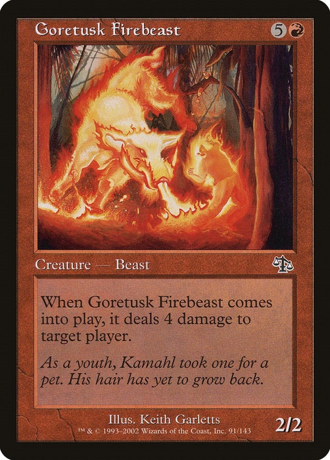 Image for Goretusk Firebeast (91) [Judgment] - Magic: The Gathering