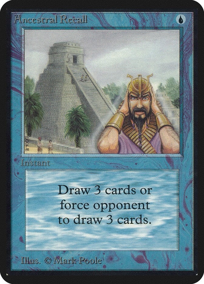 Image for Ancestral Recall [Alpha Edition] - Magic: The Gathering