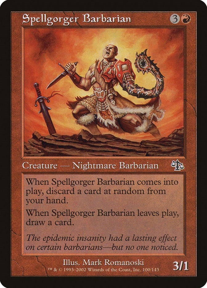 Image for Spellgorger Barbarian (100) [Judgment] - Magic: The Gathering