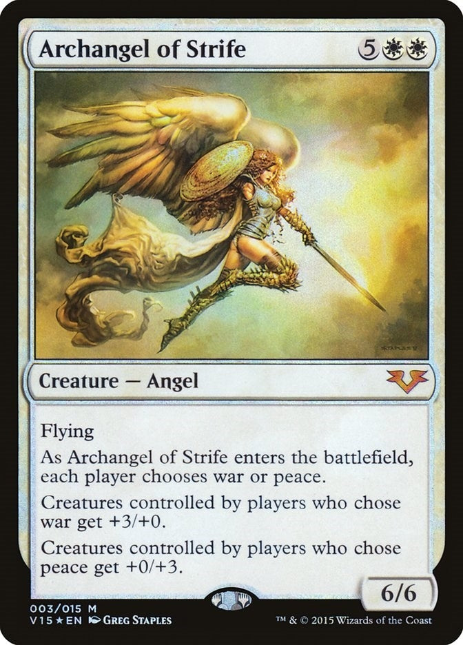 Image for Archangel of Strife (3) [From the Vault: Angels] - Magic: The Gathering
