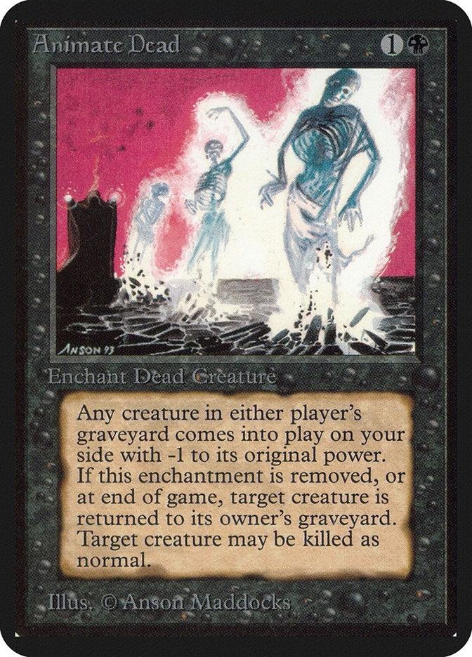Image for Animate Dead [Alpha Edition] - Magic: The Gathering