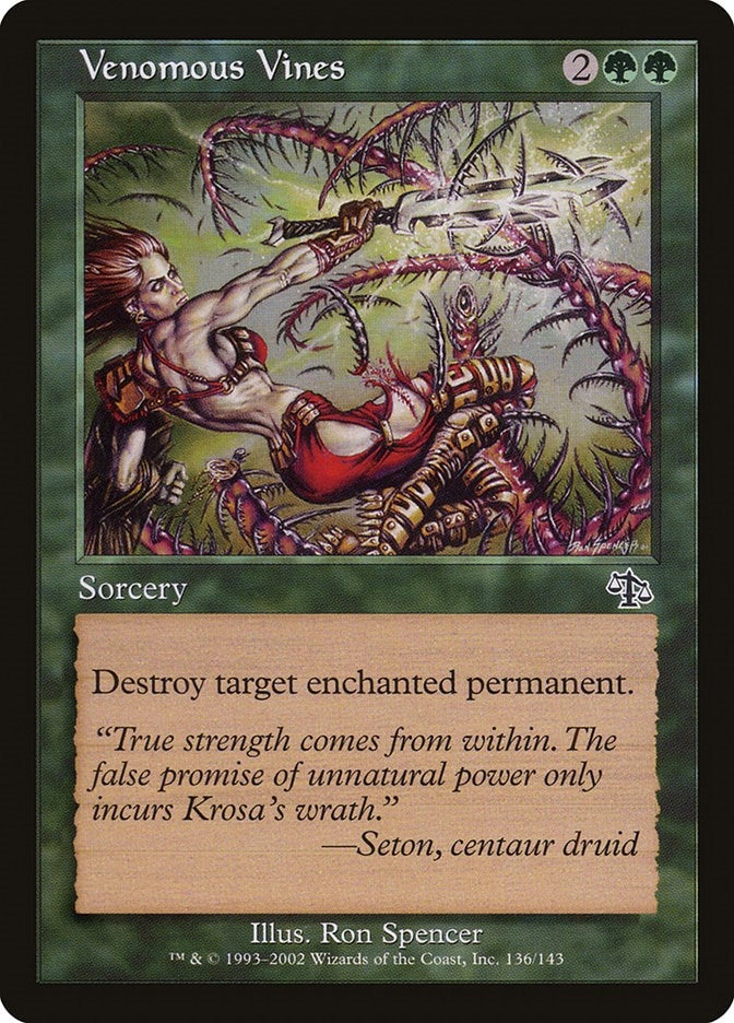 Image for Venomous Vines (136) [Judgment] - Magic: The Gathering