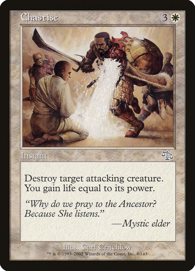 Image for Chastise (8) [Judgment] - Magic: The Gathering