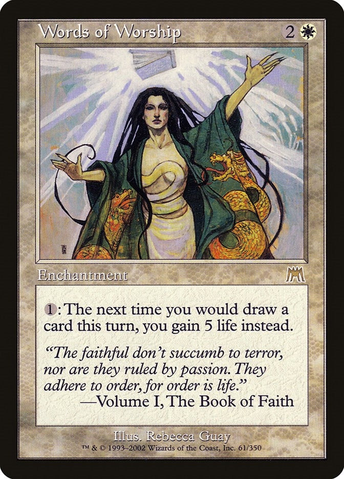 Image for Words of Worship (61) [Onslaught] - Magic: The Gathering