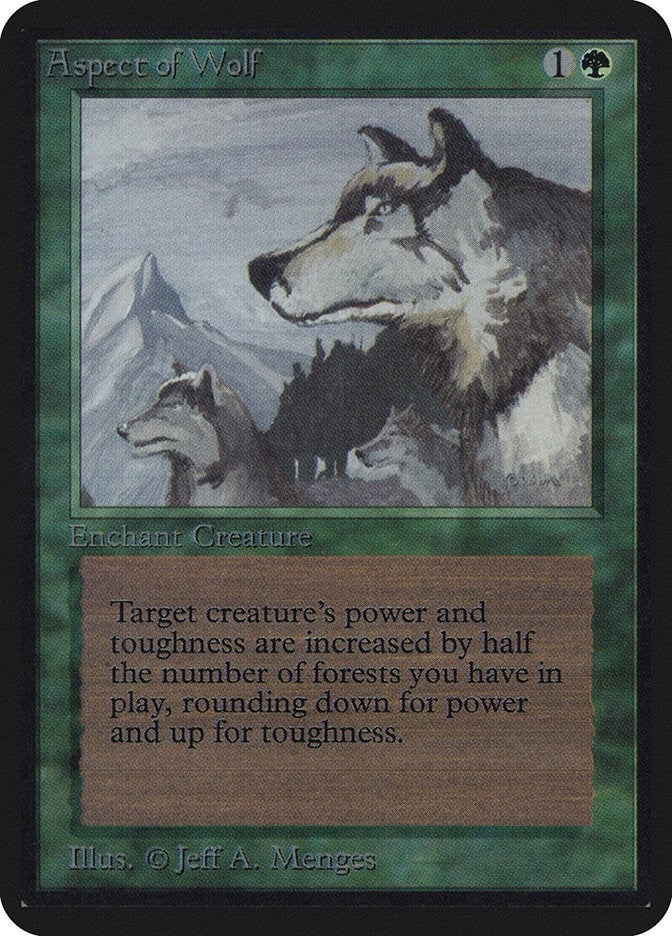 Image for Aspect of Wolf [Alpha Edition] - Magic: The Gathering