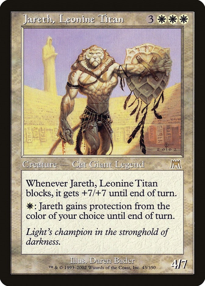 Image for Jareth, Leonine Titan (43) [Onslaught] - Magic: The Gathering