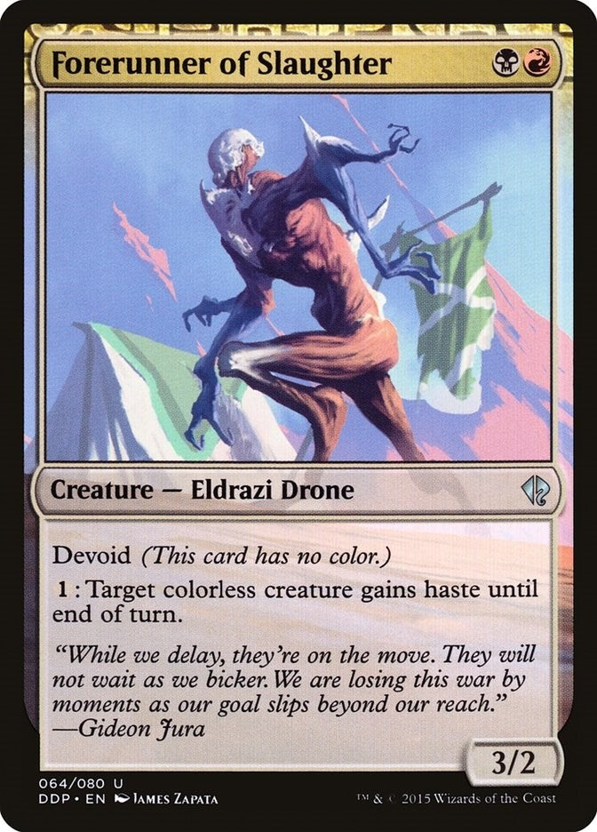 Image for Forerunner of Slaughter (64) [Zendikar vs. Eldrazi] - Magic: The Gathering