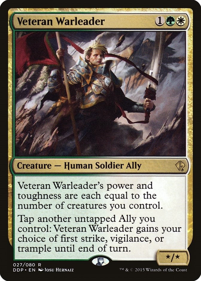 Image for Veteran Warleader (27) [Zendikar vs. Eldrazi] - Magic: The Gathering
