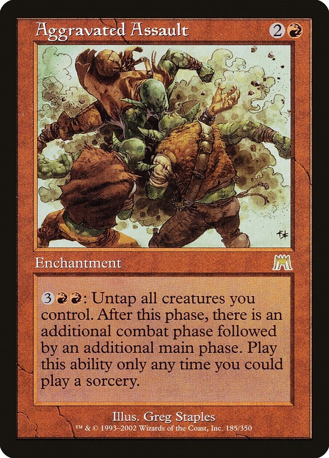 Image for Aggravated Assault (185) [Onslaught] - Magic: The Gathering