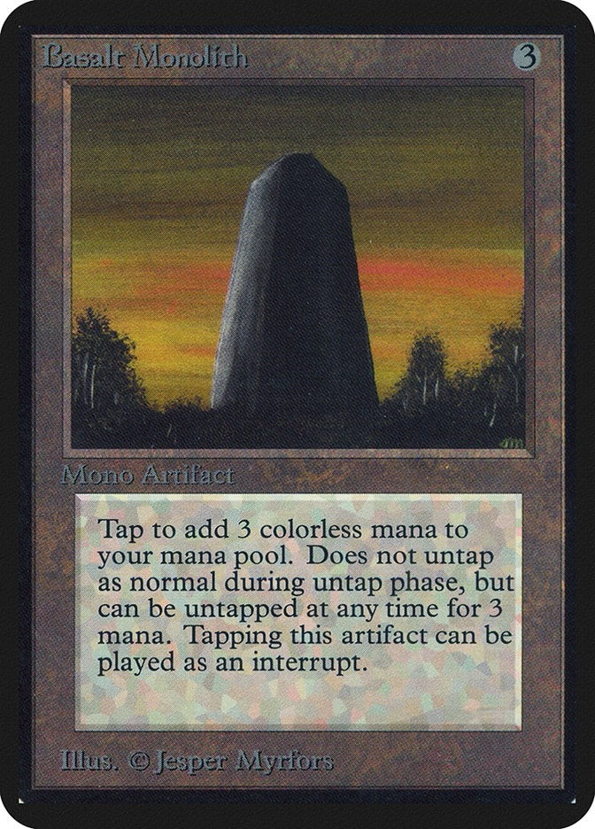 Image for Basalt Monolith [Alpha Edition] - Magic: The Gathering