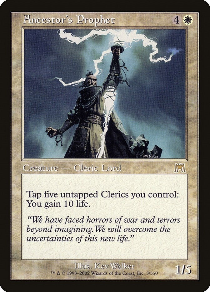 Image for Ancestor's Prophet (3) [Onslaught] - Magic: The Gathering