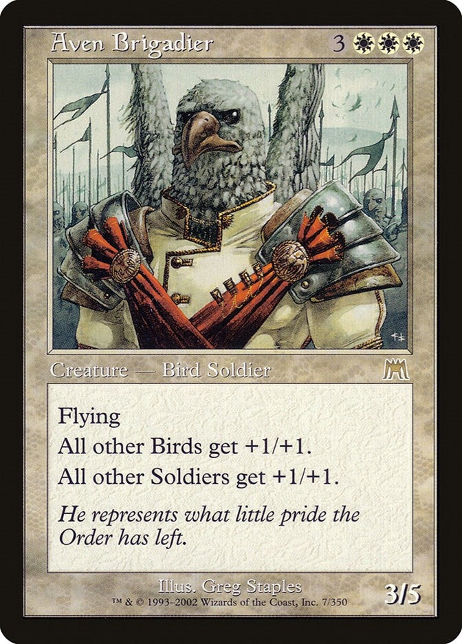 Image for Aven Brigadier (7) [Onslaught] - Magic: The Gathering