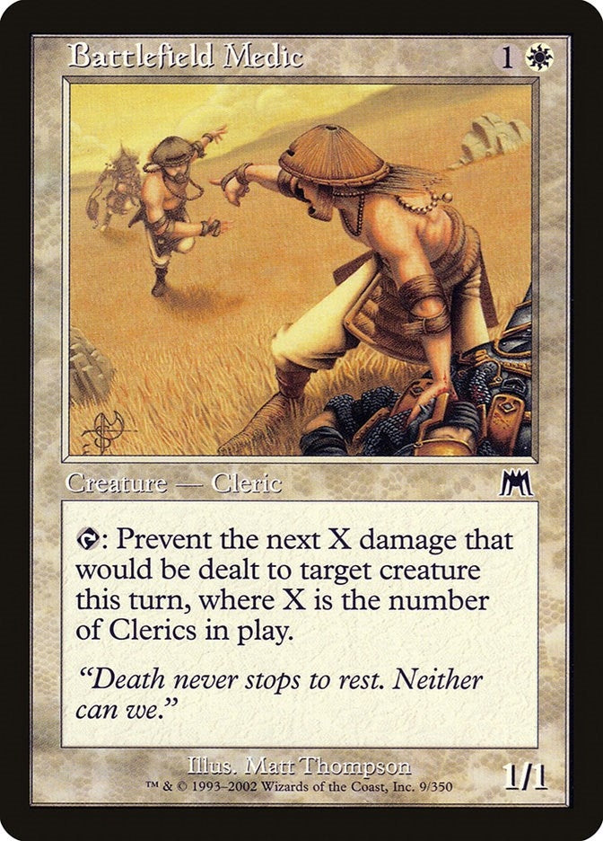 Image for Battlefield Medic (9) [Onslaught] - Magic: The Gathering