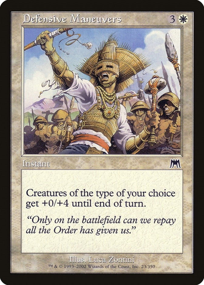 Image for Defensive Maneuvers (23) [Onslaught] - Magic: The Gathering