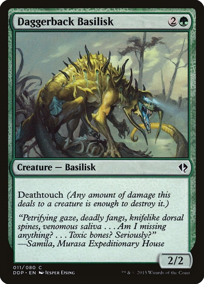 Image for Daggerback Basilisk (11) [Zendikar vs. Eldrazi] - Magic: The Gathering