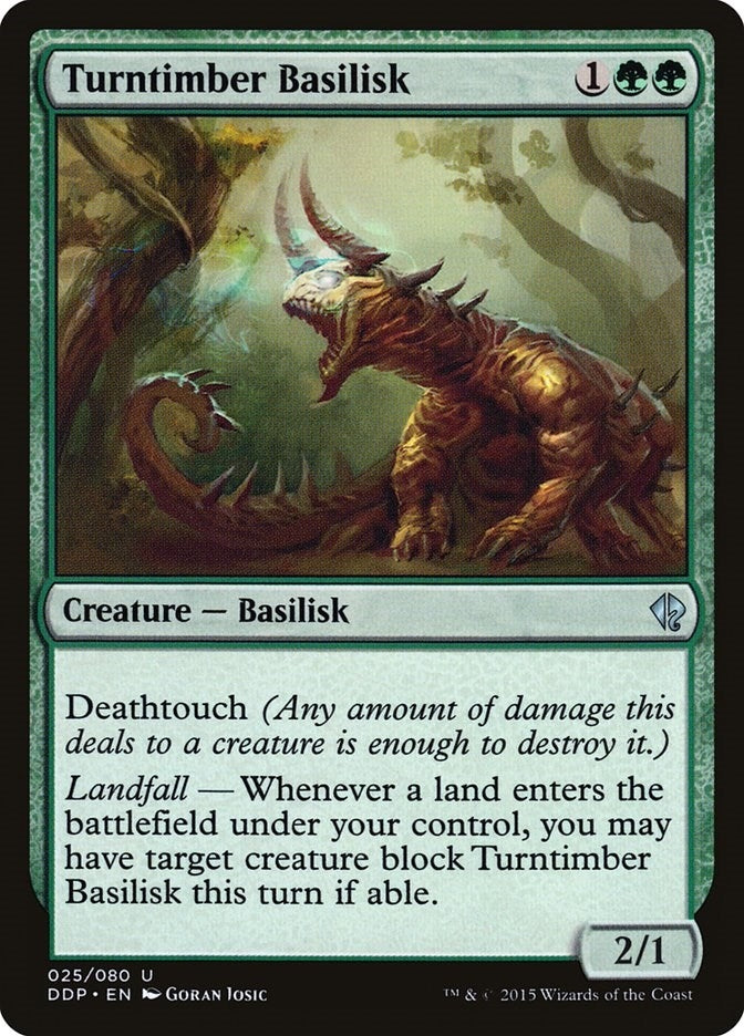 Image for Turntimber Basilisk (25) [Zendikar vs. Eldrazi] - Magic: The Gathering