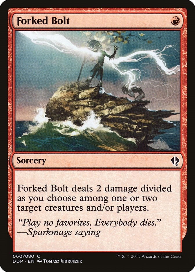Image for Forked Bolt (60) [Zendikar vs. Eldrazi] - Magic: The Gathering