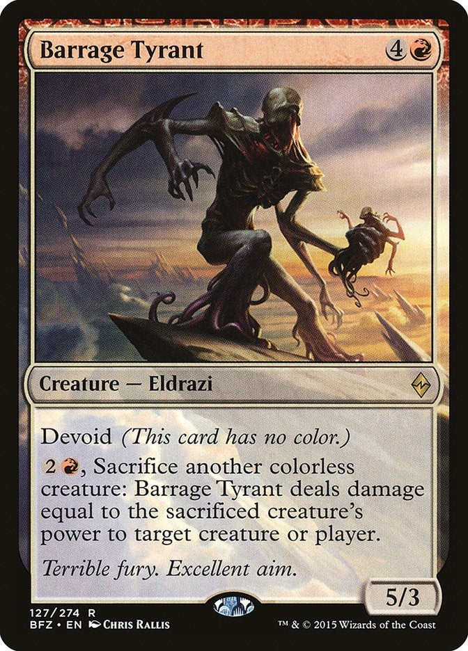 Image for Barrage Tyrant (127) [Battle for Zendikar] - Magic: The Gathering