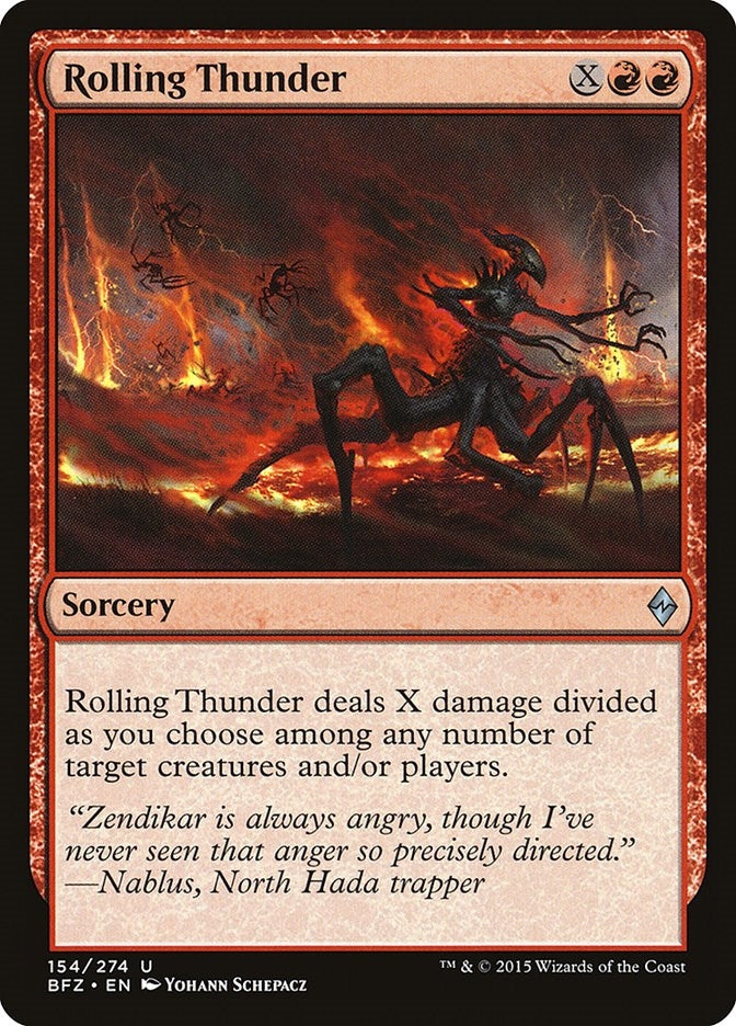 Image for Rolling Thunder (154) [Battle for Zendikar] - Magic: The Gathering