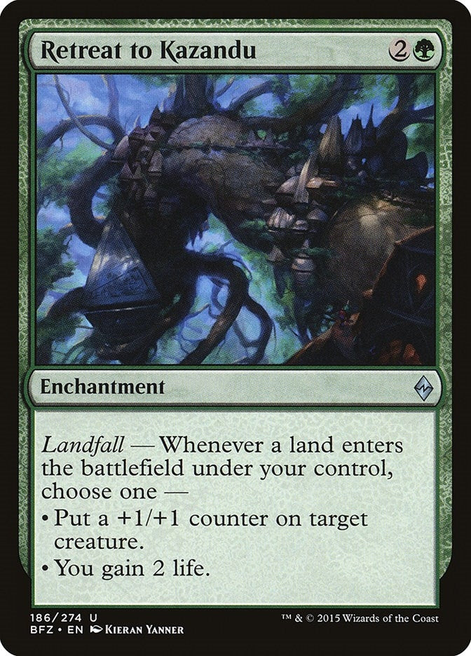 Image for Retreat to Kazandu (186) [Battle for Zendikar] - Magic: The Gathering