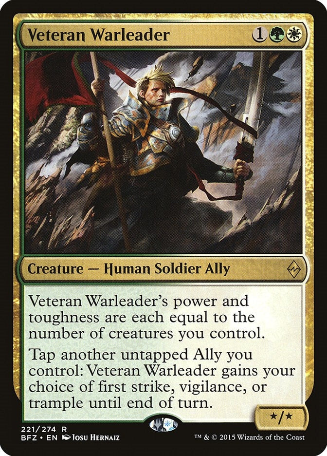 Image for Veteran Warleader (221) [Battle for Zendikar] - Magic: The Gathering