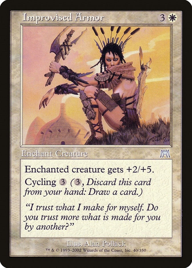 Image for Improvised Armor (40) [Onslaught] - Magic: The Gathering