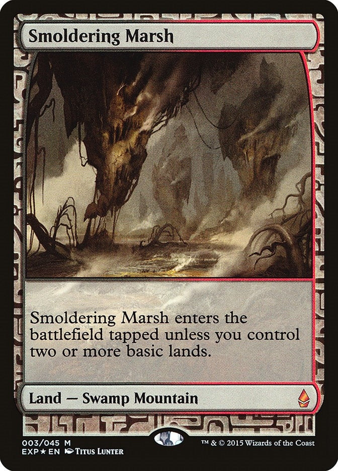 Image for Smoldering Marsh (3) [Zendikar Expeditions] - Magic: The Gathering