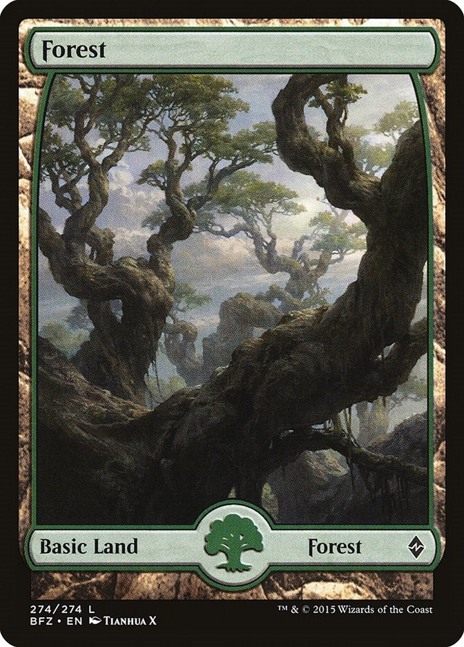Image for Forest (274) - Full Art (274) [Battle for Zendikar] - Magic: The Gathering