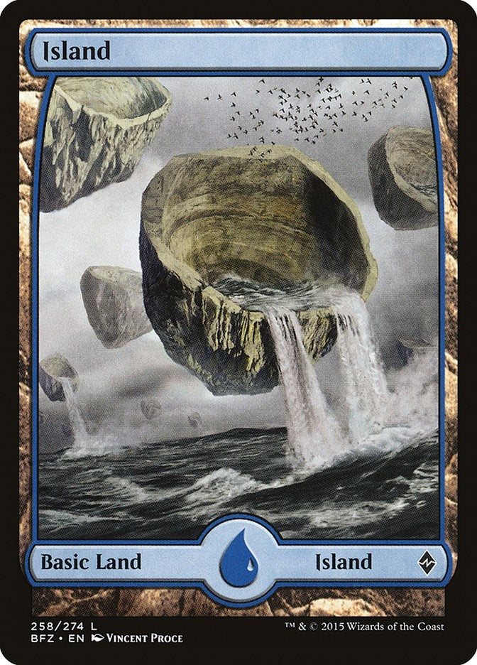 Image for Island (258) - Full Art (258) [Battle for Zendikar] - Magic: The Gathering