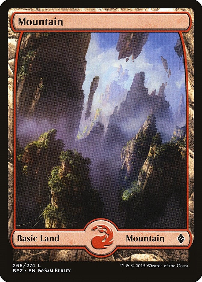 Image for Mountain (266) - Full Art (266) [Battle for Zendikar] - Magic: The Gathering
