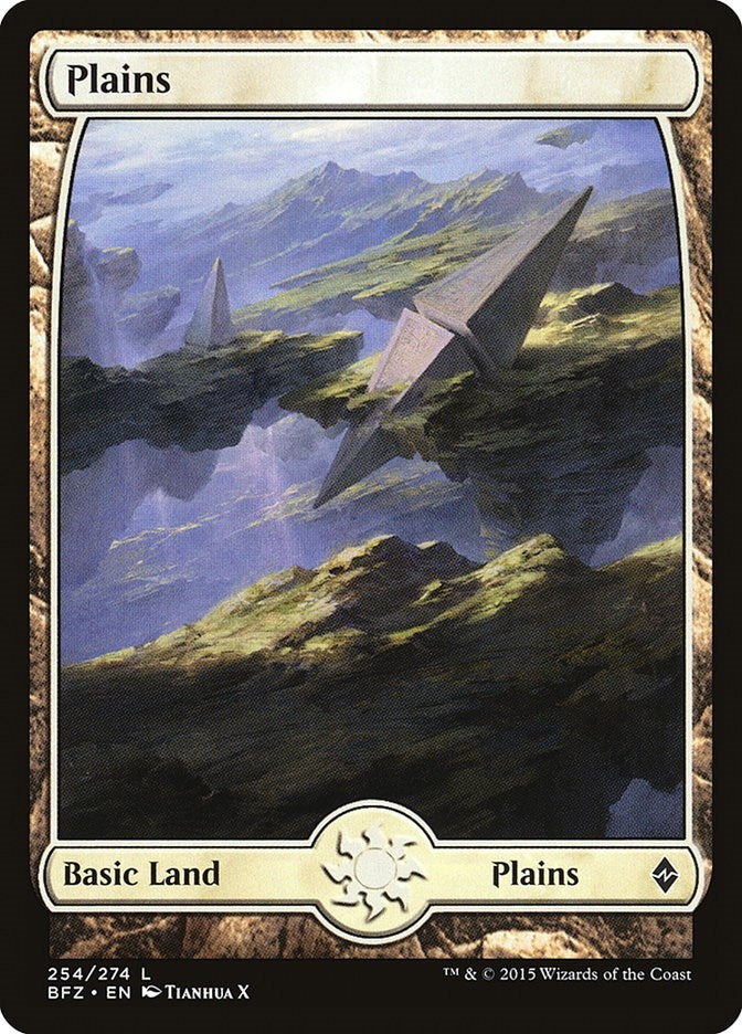 Image for Plains (254) - Full Art (254) [Battle for Zendikar] - Magic: The Gathering