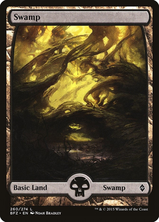 Image for Swamp (260) - Full Art (260) [Battle for Zendikar] - Magic: The Gathering