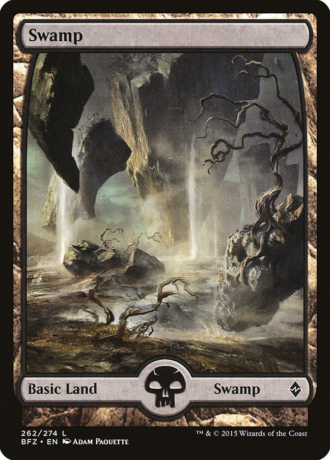 Image for Swamp (262) - Full Art (262) [Battle for Zendikar] - Magic: The Gathering