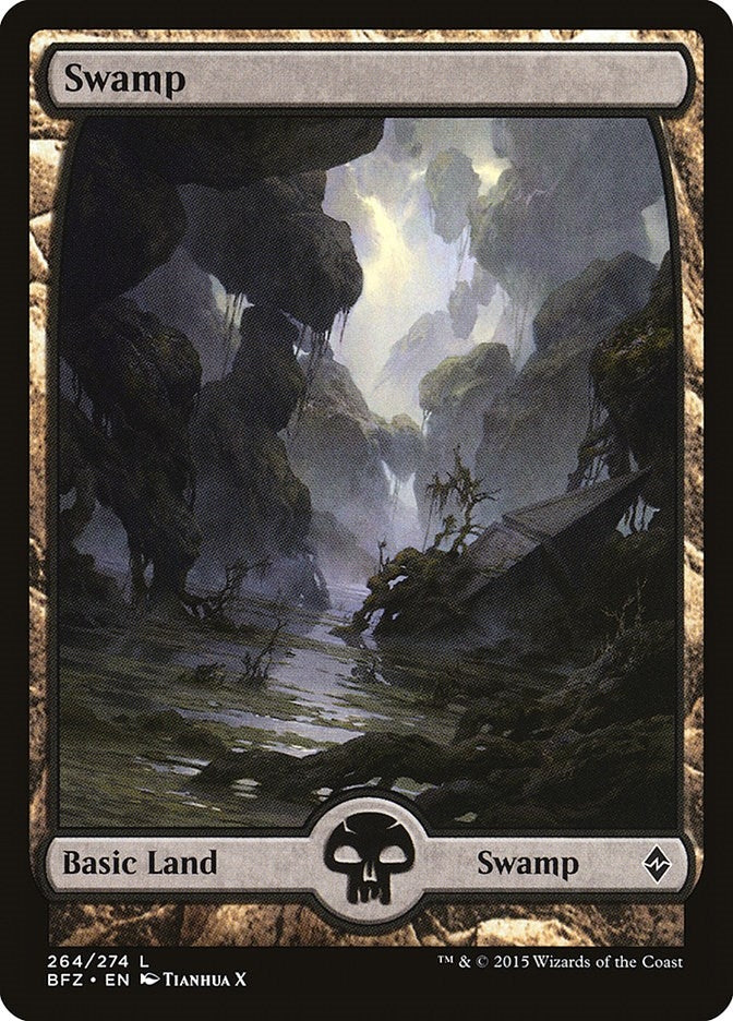 Image for Swamp (264) - Full Art (264) [Battle for Zendikar] - Magic: The Gathering