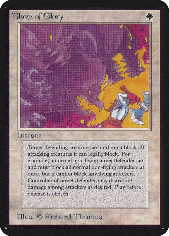 Image for Blaze of Glory [Alpha Edition] - Magic: The Gathering