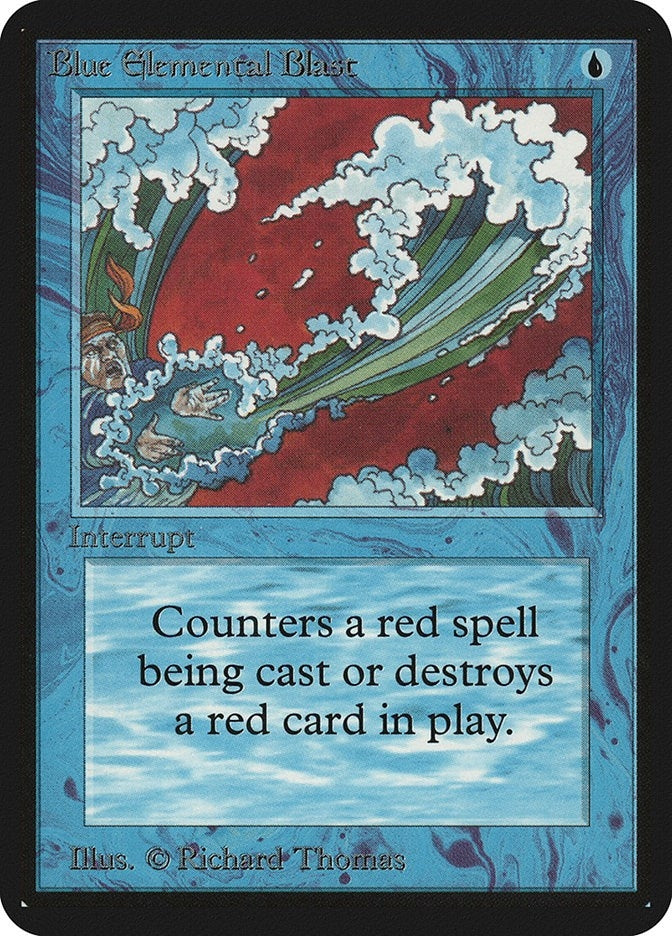 Image for Blue Elemental Blast [Alpha Edition] - Magic: The Gathering